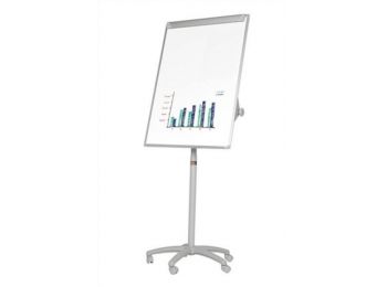 Flipchart tábla, mágneses felület, 70x100 cm, mobil,  VIC