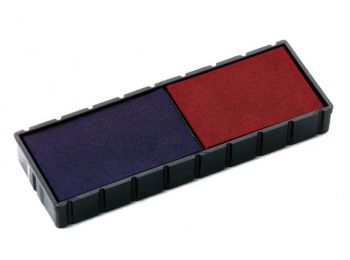 Bélyegző cserepárna, 2 db/bliszter, kétszínű változat, COLOP E12/2, kék-piros (IC1113822)