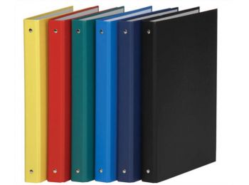 Gyűrűs könyv, 4 gyűrű, 35 mm, A4, PP/karton, DONAU, fek