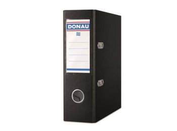 Iratrendező, 75 mm, A5, PP/karton, DONAU Master, fekete (D3