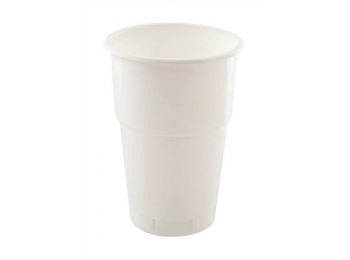 Műanyag pohár, 5 dl, fehér (KHMU022)