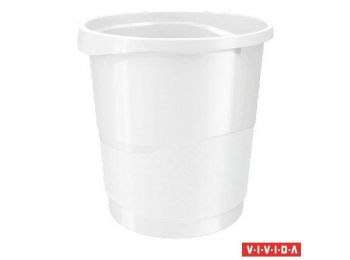 Papírkosár, 14 liter, ESSELTE Europost, Vivida fehér (E62