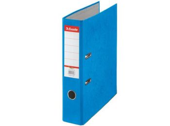 Iratrendező, 75 mm, A4, karton, ESSELTE Rainbow, kék (E179