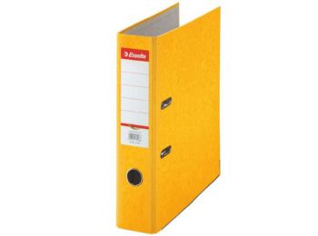 Iratrendező, 75 mm, A4, karton, ESSELTE Rainbow, sárga (E17928)