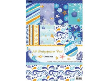 Mintás kartonpapír csomag, A4, tenger (HPRPA395)