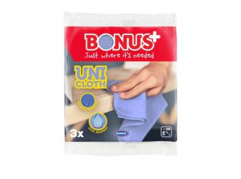 Törlőkendő, univerzális, 3 db Bonus Premium Line (KHT492