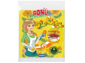 Szivacskendő, 2 db Bonus Premium Line (KHT491)