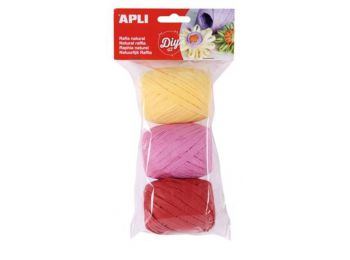 Raffia gombolyag szett , APLI Creative, cukorka színek (LCA