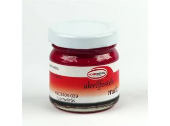 Akrilfesték, 40 ml, matt, rubinvörös (HM4029)