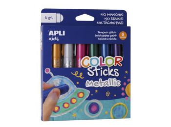 Tempera stift készlet, toll alakú, APLI Kids, 6 különbö