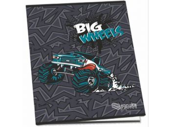 Füzet, tűzött, A5, kockás, 52 lap, PULSE Boys (PLS220244