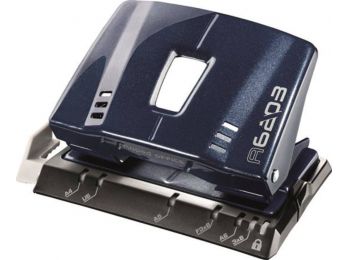 Lyukasztó, kétlyukú, 25 lap, fém, MAPED Advanced, söté