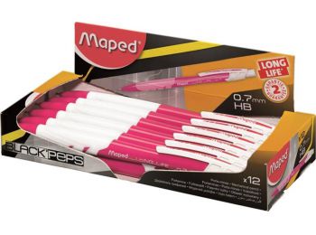 Nyomósirón, 0,7 mm, MAPED Long Life, rózsaszín (IMA56413