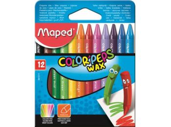 Zsírkréta, MAPED Color`Peps Wax, 12 különböző szín (I