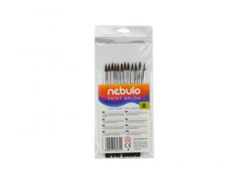 Ecset, no. 8, kerek, festett nyelű, NEBULO (RNEBE8)