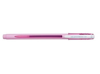 Golyóstoll, 0,24 mm, kupakos, rózsaszín tolltest, UNI SX-