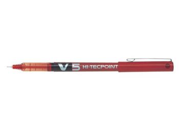 Rollertoll, 0,3 mm, tűhegyű, PILOT Hi-Tecpoint V5, piros (PHTV5P)