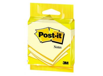 Öntapadó jegyzettömb, 76x76 mm, 100 lap, 3M POSTIT, sárg