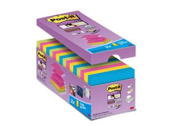 Öntapadó jegyzettömb csomag, Z, 76x76 mm, 16x90 lap, 3M P