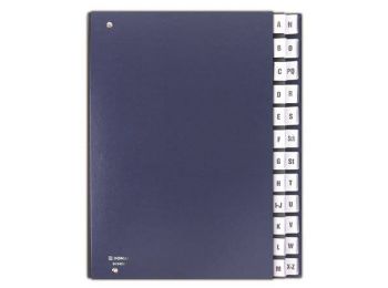 Előrendező, A4, A-Z, karton, DONAU, sötétkék (D8694SK)