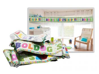 Felirat, fólia, Boldog születésnapot, zászlós (PTFUN050