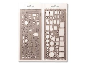 Elektronikai sablon, műanyag, KOH-I-NOOR 703071 (TKOH703071