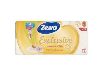 Toalettpapír, 4 rétegű, 8 tekercses, ZEWA Exclusive, almond milk (KHHZ30)