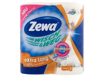 Háztartási papírtörlő, 2 rétegű, 2 tekercses, ZEWA Wi