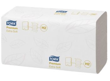 Kéztörlő, Interfold hajtás, H2 rendszer, Premium, TORK X