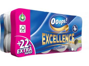 Toalettpapír, 3 rétegű, 16 tekercses, Ooops! Excellence (