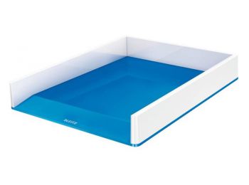 Irattálca, műanyag, kettős színhatású, LEITZ Wow, kék