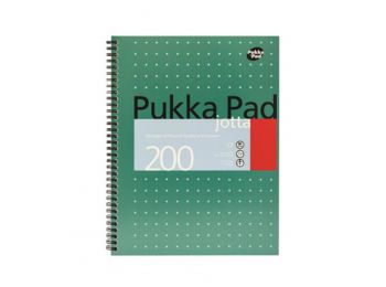 Spirálfüzet, A4+, vonalas, 100 lap, PUKKA PAD, Metallic Jo