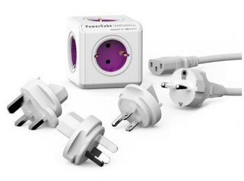 Elosztó, 5 aljzat, ALLOCACOC PowerCube ReWirable + 3x plug 