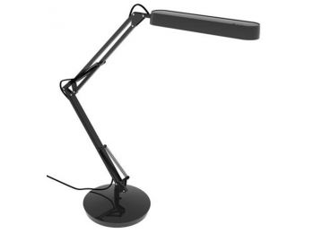 Asztali lámpa, kompakt fénycső, 11 W, ALBA Fluoscope, fek