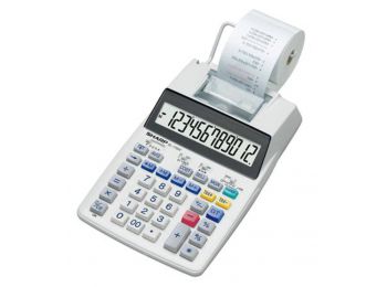 Számológép, szalagos, 12 számjegy, 2 színű nyomtató, 