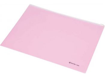 Irattartó tasak, A4, PP, cipzáras, PANTA PLAST, pasztell r