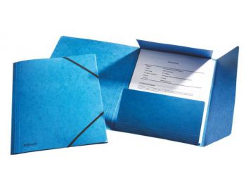 Gumis mappa, 15 mm, prespán, A4, ESSELTE Rainbow, kék (E26