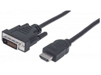 HDMI - DVI-D kábel, 1 m, MANHATTAN (KMA372503)