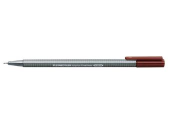 Tűfilc, 0,3 mm, STAEDTLER Triplus, középbarna (TS33476)