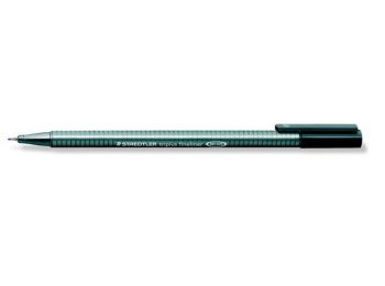 Tűfilc, 0,3 mm, STAEDTLER Triplus, szürke (TS3348)