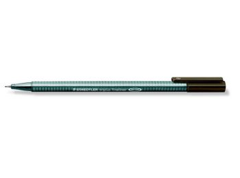 Tűfilc, 0,3 mm, STAEDTLER Triplus, sötétbarna (TS33477)