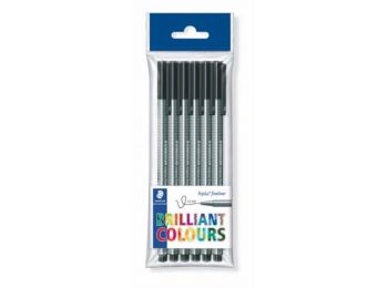Tűfilc készlet, 0,3 mm, STAEDTLER Triplus, fekete (TS3349P