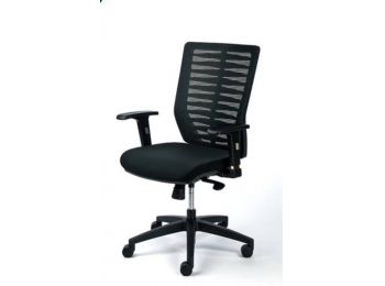 Irodai szék, fekete szövetborítás, feszített hálós h