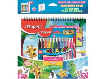 Filctoll készlet, 2,8 mm, kimosható, MAPED Color`Peps Jung