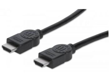 HDMI kábel, 2 m, ethernet, MANHATTAN (KMA323215)