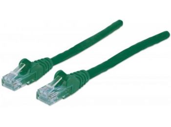 Hálózati kábel, UTP, Cat6, CCA, 0,5 m, INTELLINET, zöld 