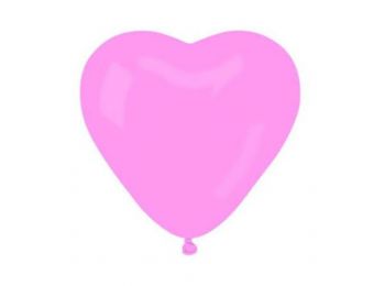 Léggömb, 40 cm, szív alakú, rózsaszín (PT1706CS)