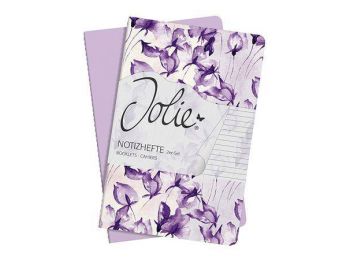 Füzet, A5, vonalas, 32 lap, SIGEL Jolie, Orchidea / lila (S