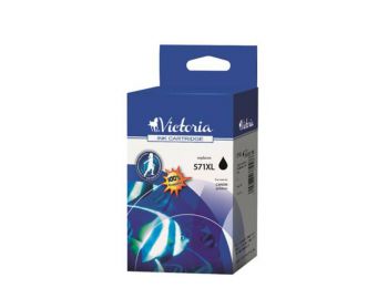 CLI-571BXL Tintapatron Pixma MG 5700 Series/6800 Series/7700 Series nyomtatókhoz, VICTORIA, fekete, 11 ml (TJVCLI571BXL)