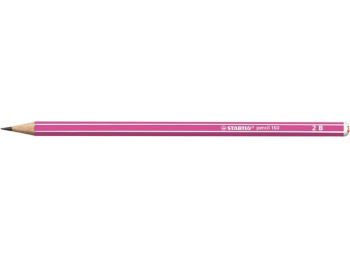 Grafitceruza, 2B, hatszögletű, STABILO Pencil 160, rózsas